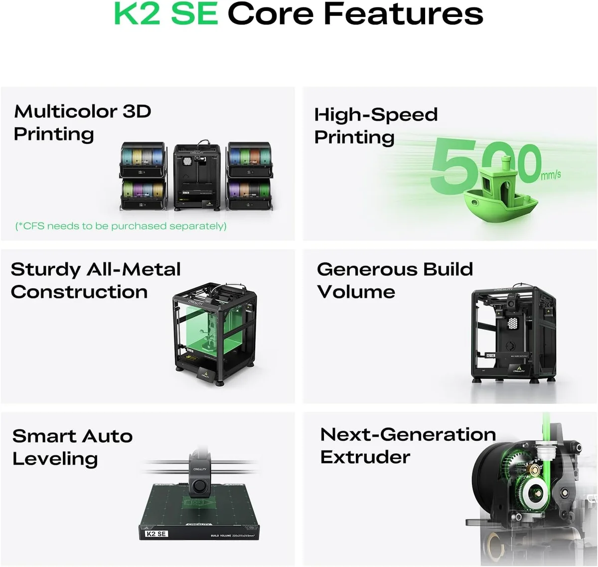 creality k2 se printer detail