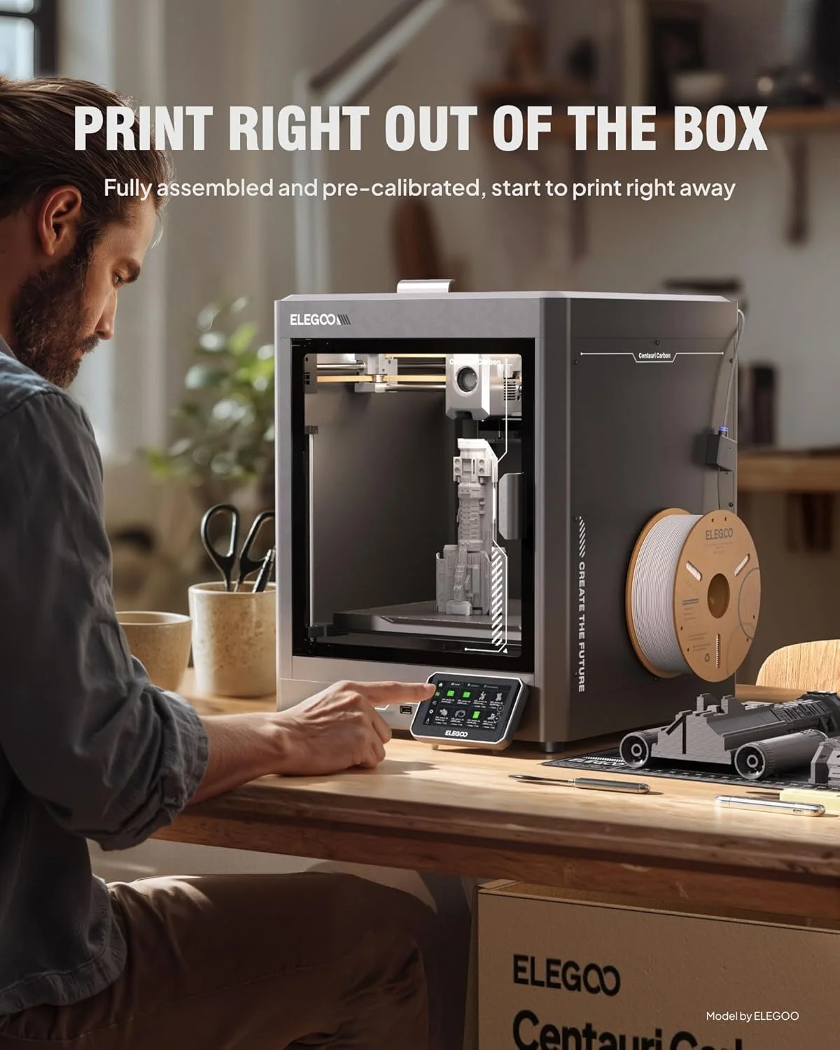 elegoo centauri carbon printer detail