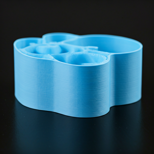 Close-up detail of precision 3D printed components